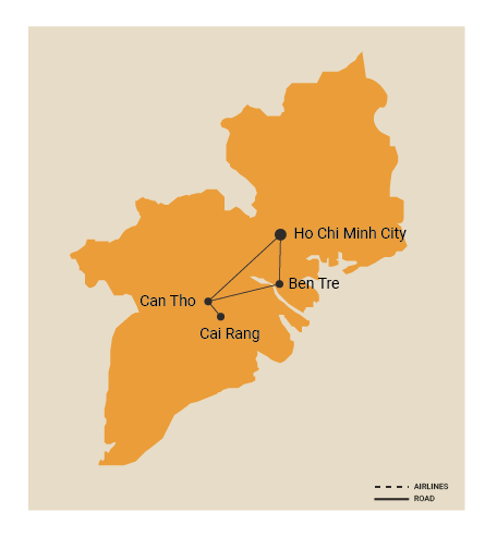 HO CHI MINH CITY- BEN TRE - CAN THO